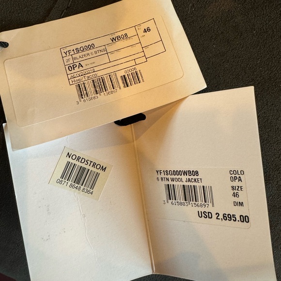 Balmain Double Breasted Wool Jacket, Size 46 - Picture 7 of 7